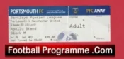 Portsmouth v Manchester United 2009 – Football Ticket