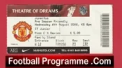 Manchester United v Juventus 2008 – Ticket Pre Season Friendly