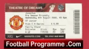 Manchester United v Juventus 2008 – Ticket Pre Season Friendly