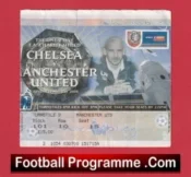Manchester United v Chelsea 2000 – FA Charity Shield Ticket