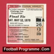 Manchester United v Arsenal 1979 – FA Cup Final Football Ticket
