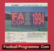 Manchester United v Chelsea 1994 – FA Cup Final Match Ticket
