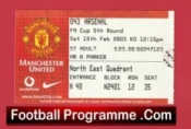 Manchester United v Arsenal 2003 – FA Cup Football Ticket
