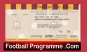 Bradford City v Manchester United 2003 – Football Ticket