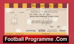 Bradford City v Manchester United 2003 - Football Ticket