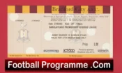 Bradford City v Manchester United 2003 – Football Ticket