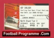 Manchester United v Chelsea 2005 – Football Ticket