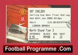 Manchester United v Chelsea 2005 - Football Ticket