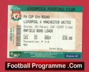 Liverpool v Manchester United 2006 – Football Ticket