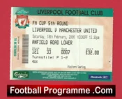 Liverpool v Manchester United 2006 – Football Ticket