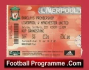 Liverpool v Manchester United 2007 – Football Ticket