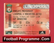 Liverpool v Manchester United 2007 – Football Ticket