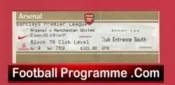 Arsenal v Manchester United 2012 – Football Ticket