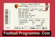 Watford v Manchester United 2016 – Football Ticket