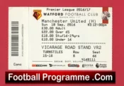 Watford v Manchester United 2016 – Football Ticket