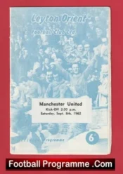 Leyton Orient v Manchester United 1962 – Man Utd