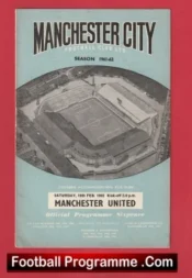 Manchester City v Manchester United 1962 – Man City v Man Utd