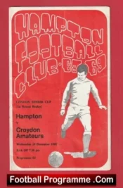 Hampton v Croydon Amateurs 1968 – London Senior Cup