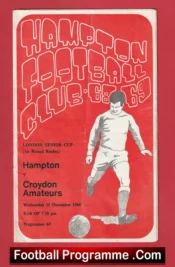 Hampton v Croydon Amateurs 1968 – London Senior Cup