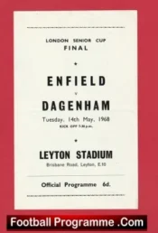 Enfield v Dagenham 1968 – London Senior Cup Final at Leyton