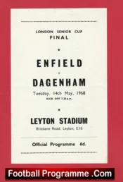 Enfield v Dagenham 1968 – London Senior Cup Final at Leyton