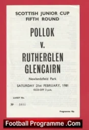 Pollok v Rutherglen Glencairn 1981 – Newlandsfield Park Scotland