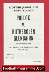 Pollok v Rutherglen Glencairn 1981 – Newlandsfield Park Scotland