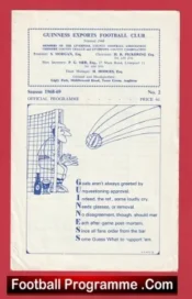 Guinness Exports v Old Altrinchamians 1968 – Amateur Cup