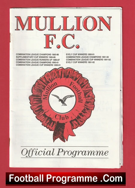 Mullion v Millbrook 1992 - South West League - Image 2