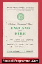 England v Ireland 1955 – Schoolboys at Luton Town