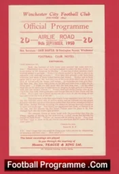 Winchester City v Totton 1950