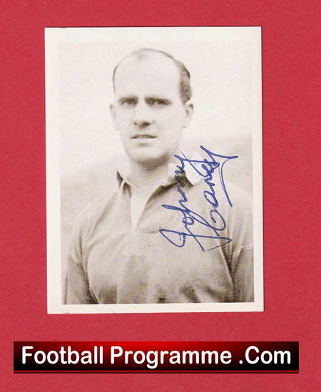 Manchester United Johnny Carey Autograph Signed Panini Sticker Man Utd - Image 2
