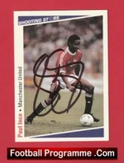Manchester United Paul Ince Man Utd Signed Football Card Autographed