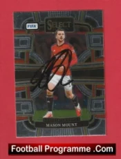 Manchester United Mason Mount Autograph Signed Football Card Man Utd