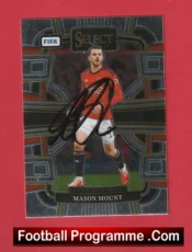 Manchester United Mason Mount Autograph Signed Football Card Man Utd