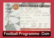 Manchester United v Maccabi Haifa 2002 – Match Ticket
