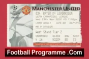 Manchester United v Bayer Leverkusen 2002 – Match Ticket