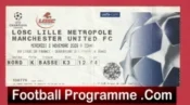 Lille OSC v Manchester United 2005 – Match Ticket France French