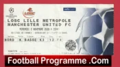 Lille OSC v Manchester United 2005 – Match Ticket France French