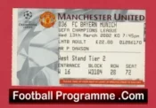 Manchester United v Bayern Munich 2002 – Football Ticket