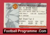 Manchester United v Bayern Munich 2002 – Football Ticket