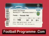 Sporting Lisbon v Manchester United 2007 – Football Ticket Portugal
