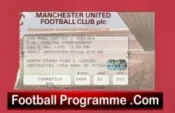 Manchester United v Chelsea 1995 – Football Ticket