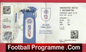 Manchester United v Southampton 2017 – Cup Final Match Ticket