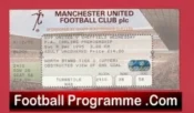 Manchester United v Sheffield Wednesday 1995 – Football Ticket