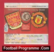 Manchester United v Arsenal 1998 – Charity Shield Ticket Treble Season