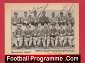 Manchester United Multi Autographed Signed Picture Man Utd 1962