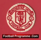 Manchester United Sew On Patch Football Badge 1980s