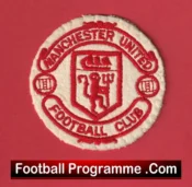 Manchester United Sew On Patch Football Badge 1980s