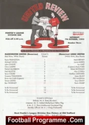 Manchester United v Leeds United 1995 – Eric Cantona Reserve Match